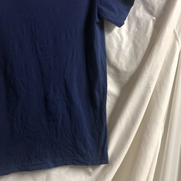 Girls 14/16 large blue v neck t-shirt euc - Picture 6 of 10
